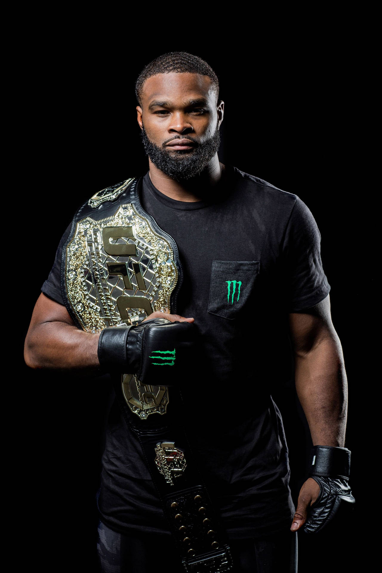 Tyron Woodley With Championship Belt