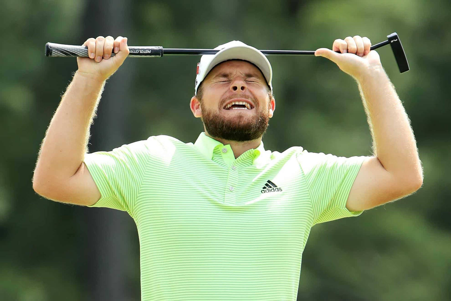 Tyrrell Hatton In Action During A Professional Golf Tournament