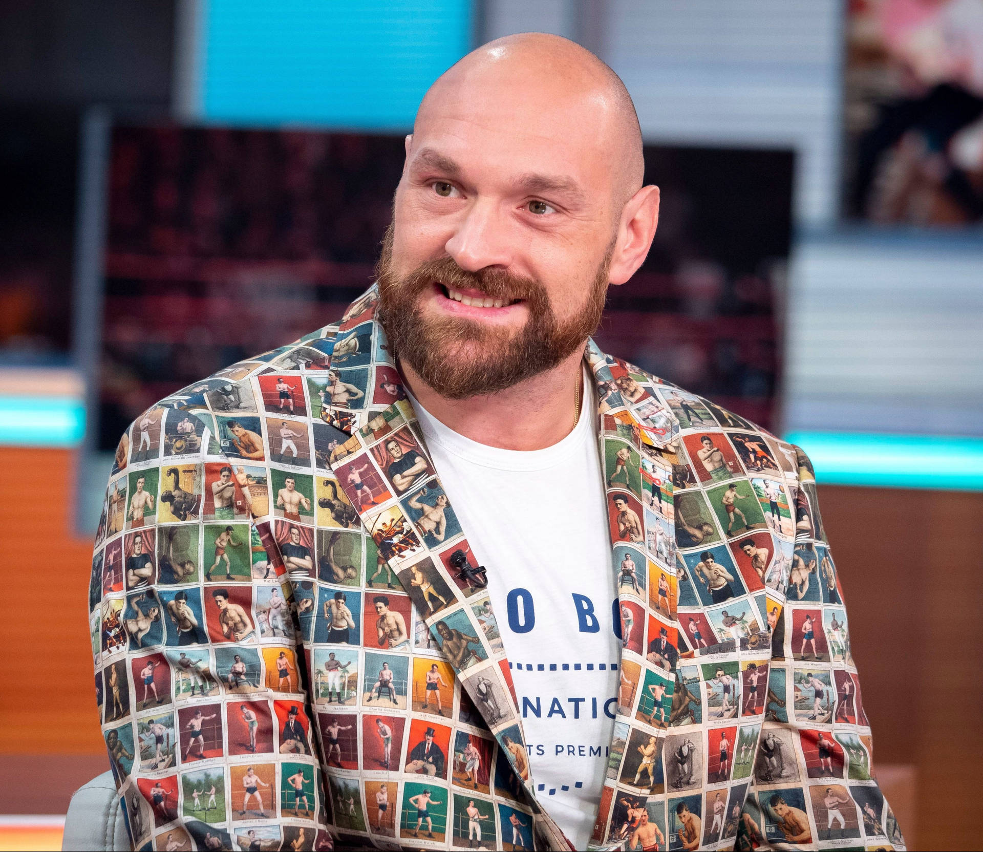 Tyson Fury Smiling During The Interview