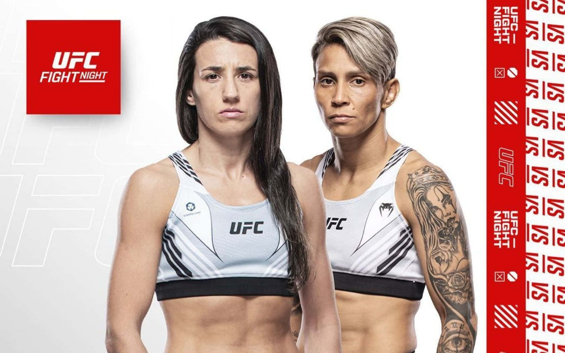 U F C Fight Night Female Fighters Promotional Image Background