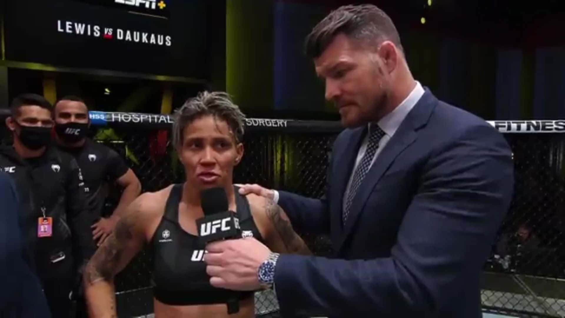 U F C Fighter Post Fight Interview