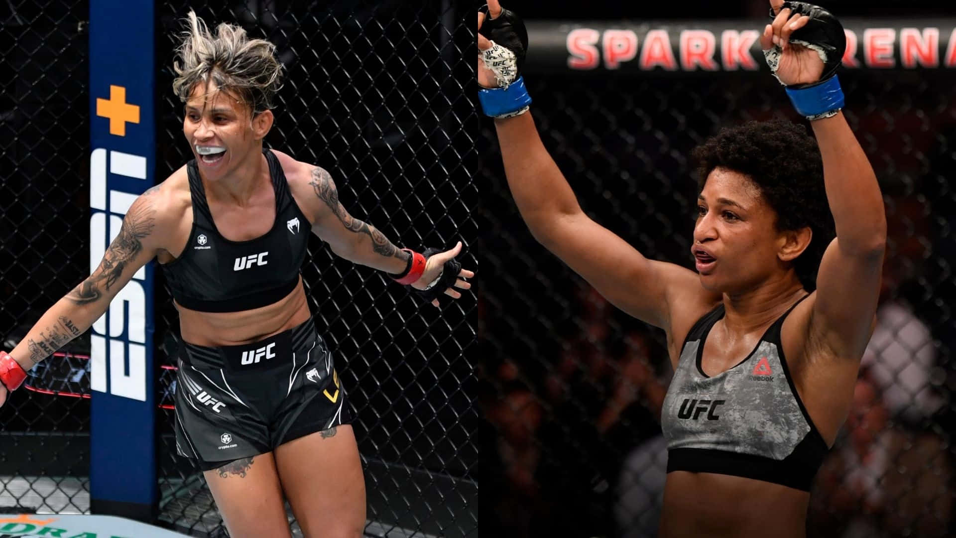 U F C Fighters Celebrating Victory