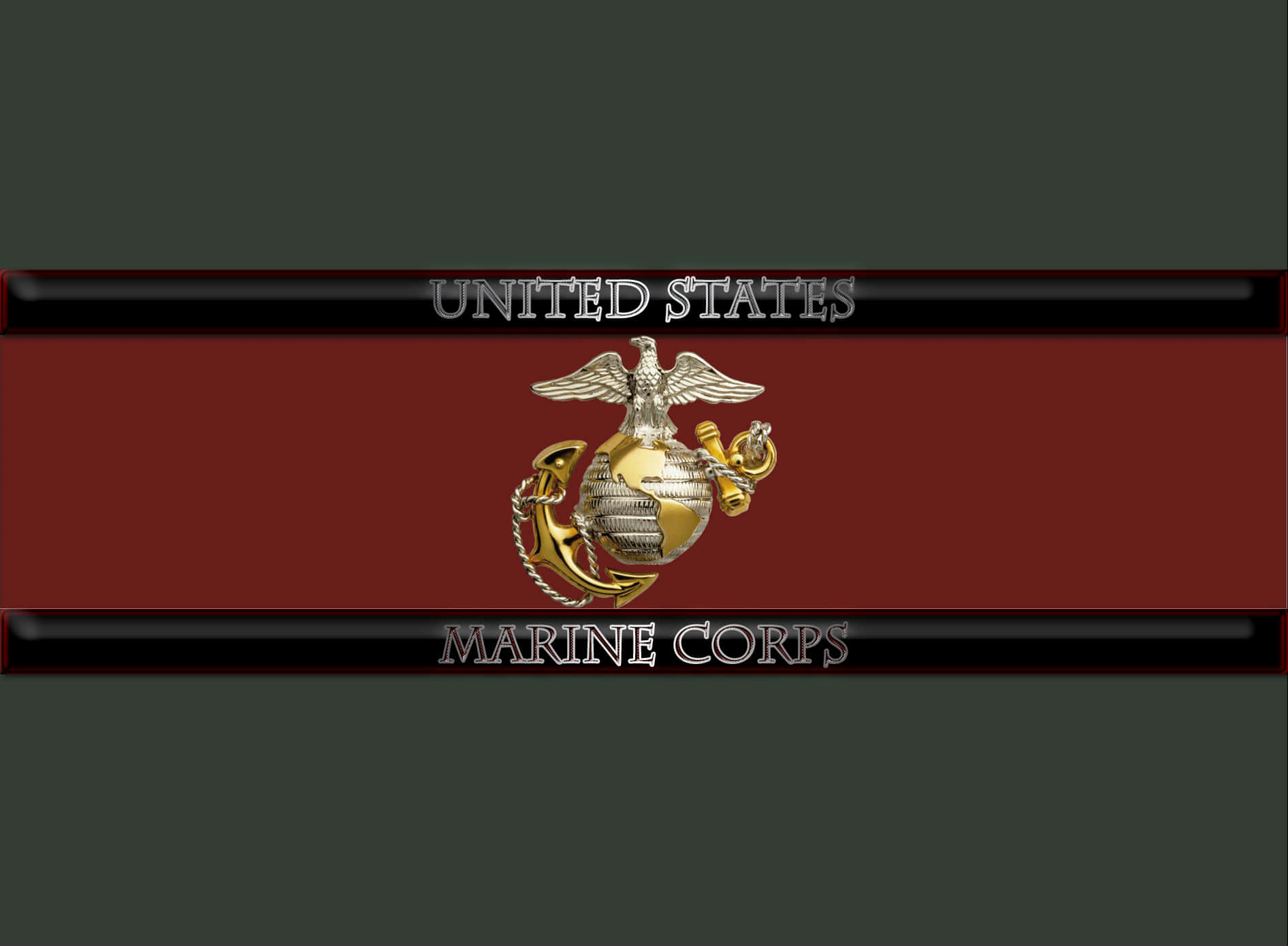 U.s. Marines Give A Salute To Their Colors As They Stand Tall In Formation. Background