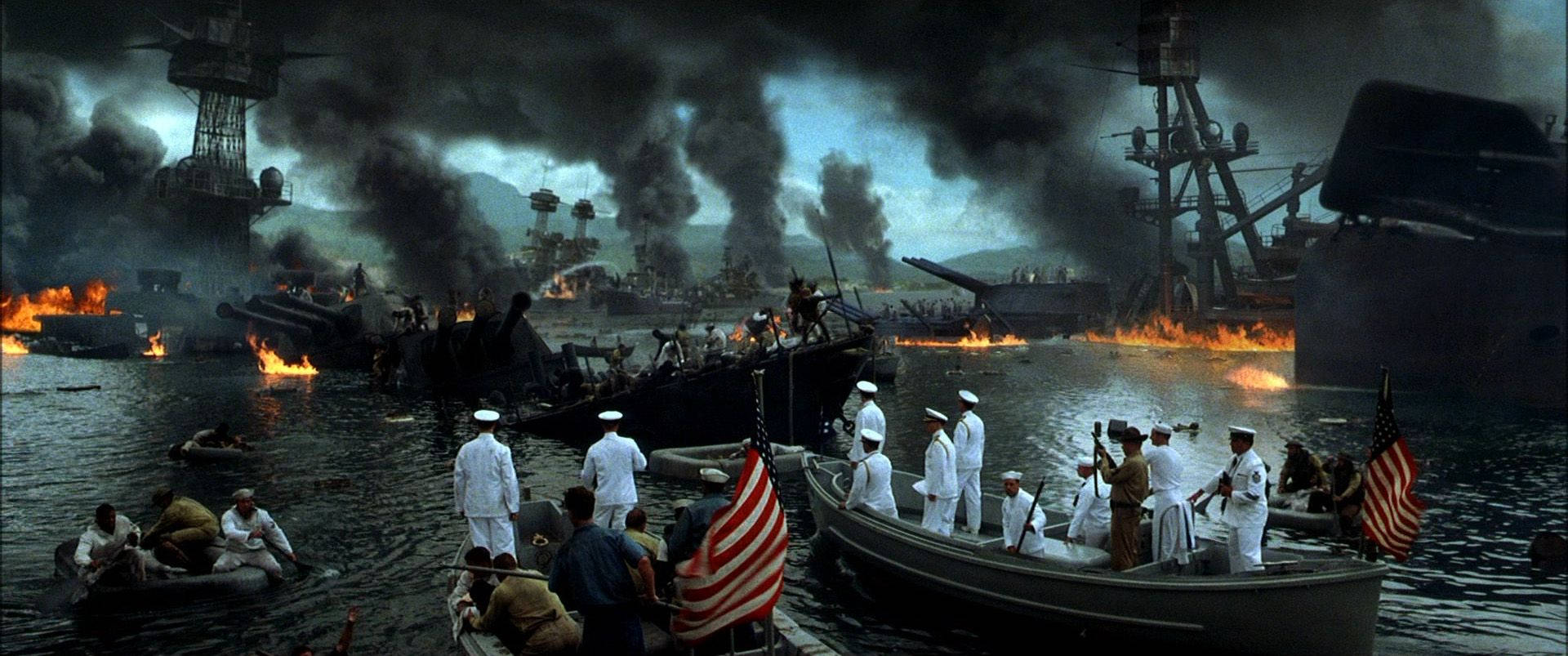 U.s. Navy Arriving At Pearl Harbor Background