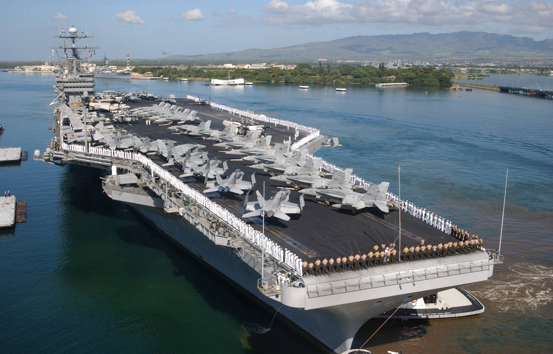 U S Navy Carrier Full Of Planes