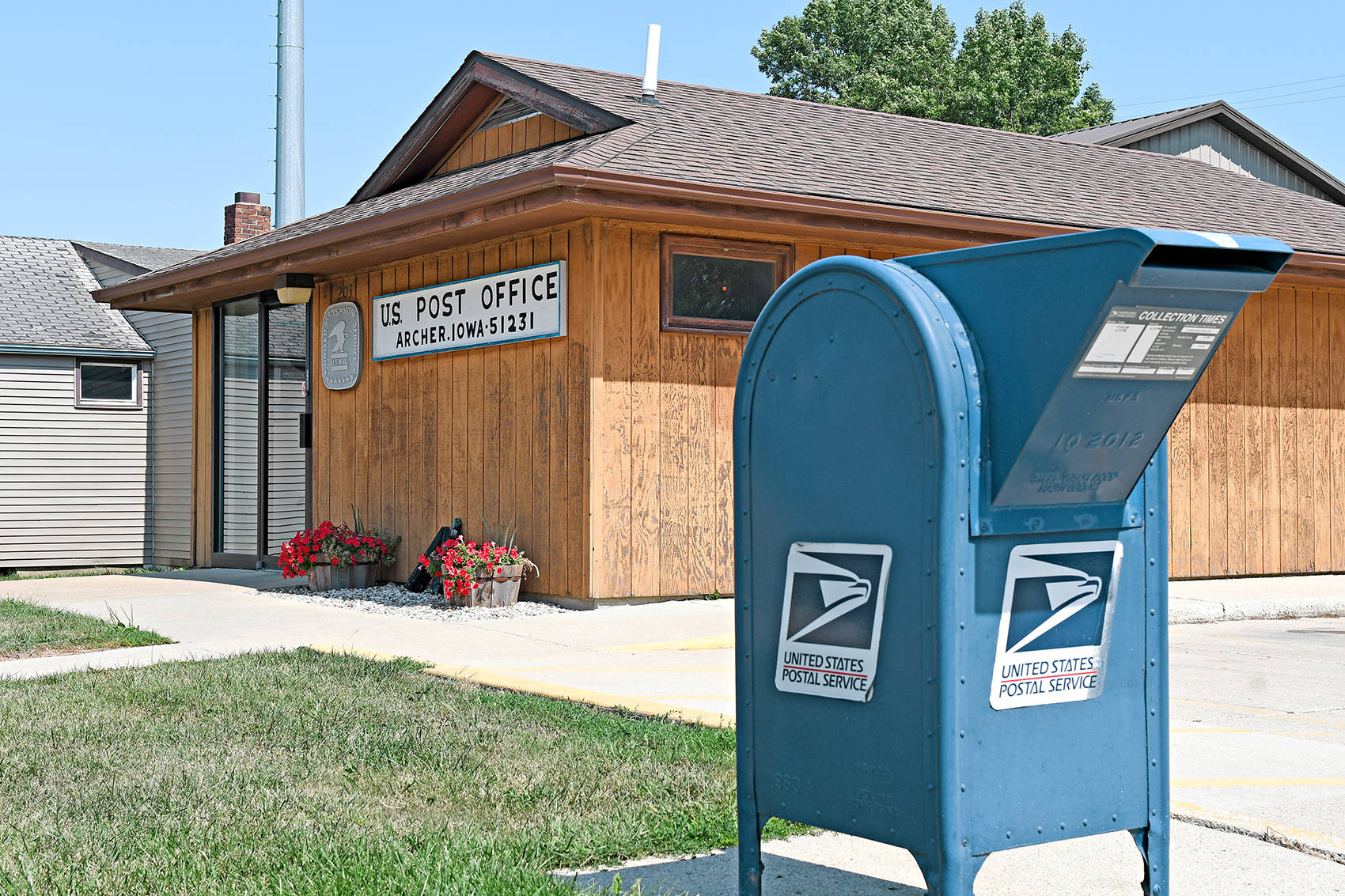 U.s Post Office At Archer Town Background