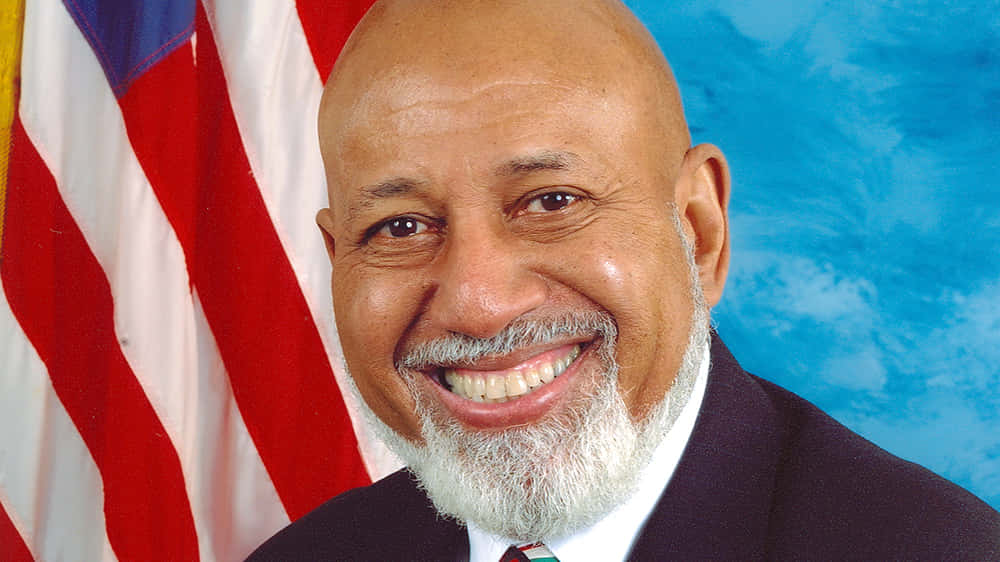U.s. Representative Alcee Hastings With A Big Smile Background