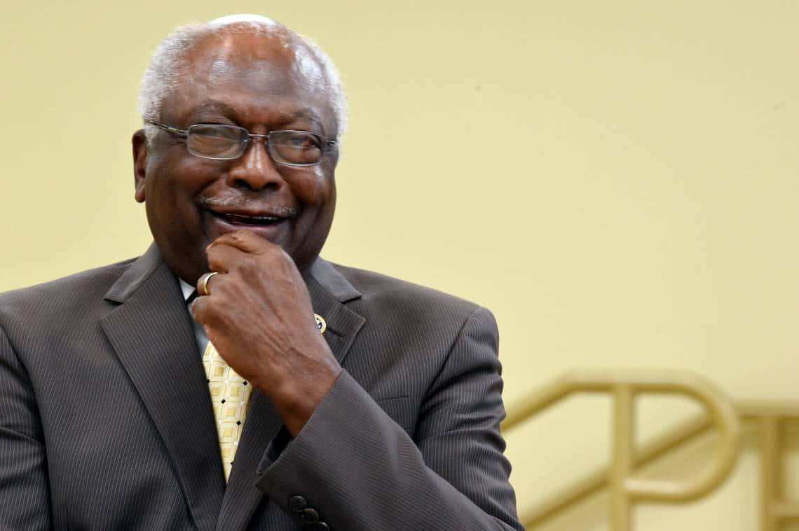 U.s. Representative Jim Clyburn In A Candid Moment Of Laughter