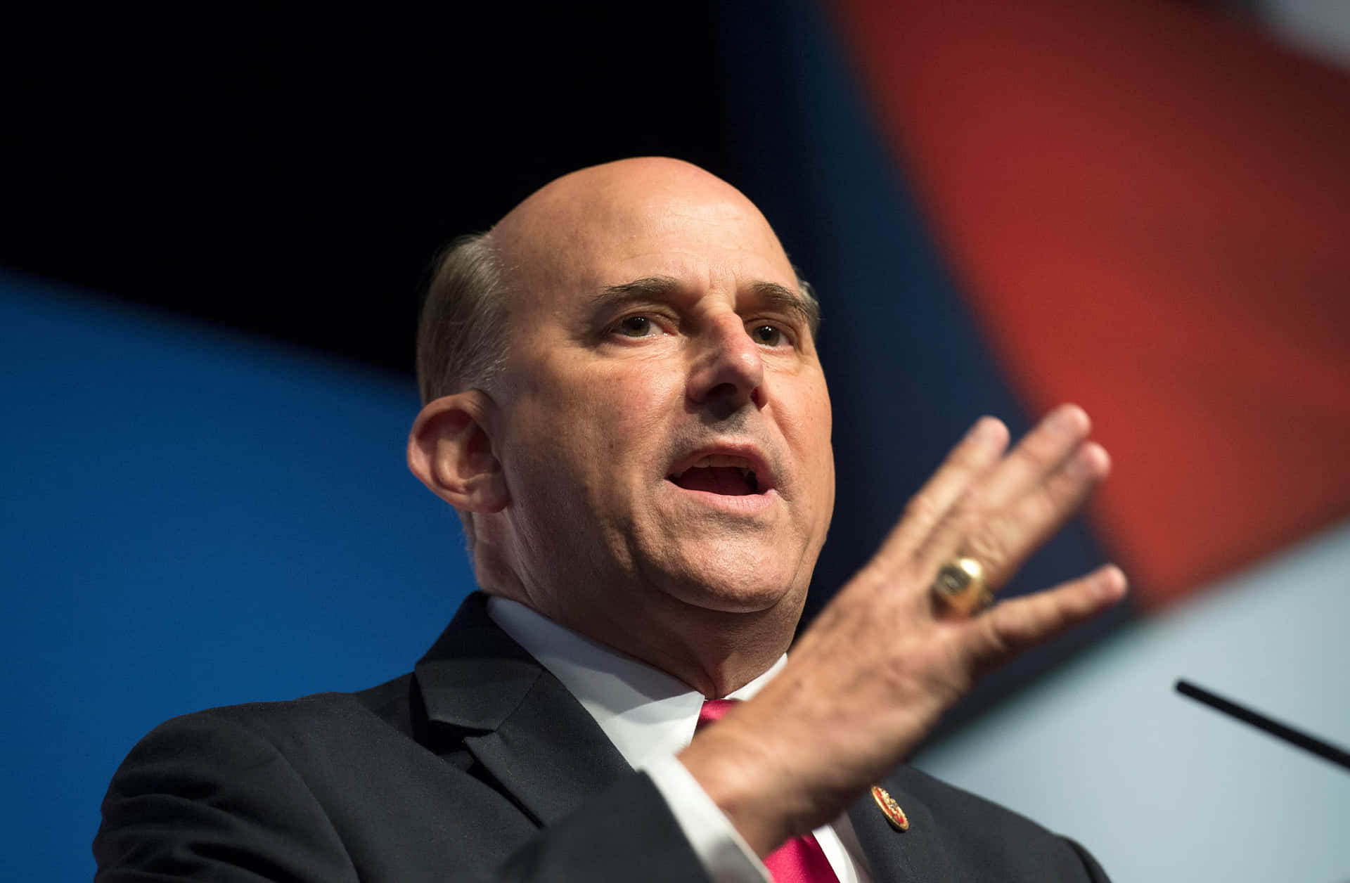 U.s Representative Louie Gohmert Engaged In An Expressive Speech Background