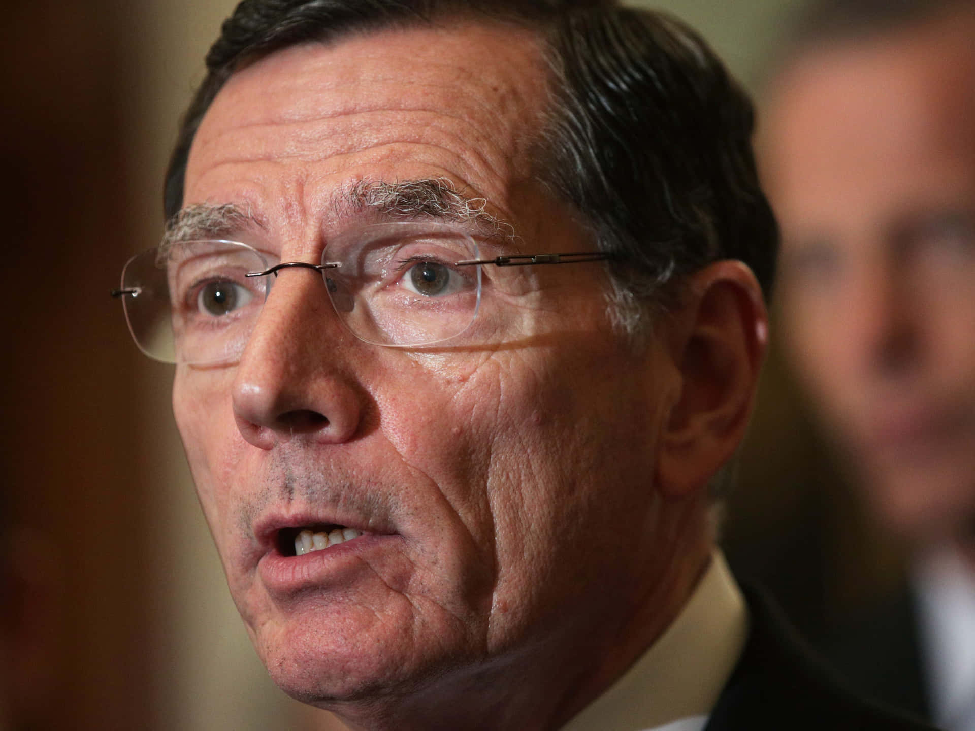 U.s. Senator John Barrasso Detailed Close-up Portrait Background