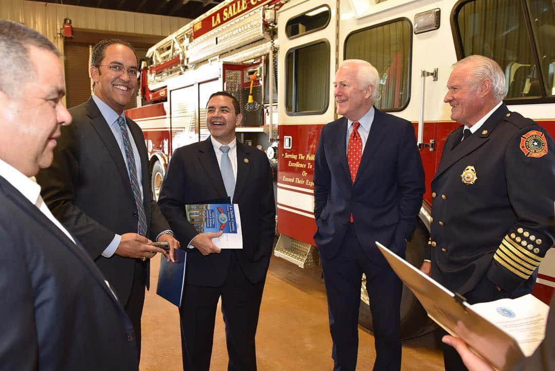 U.s. Senator John Cornyn Meeting With Fire Officials Background