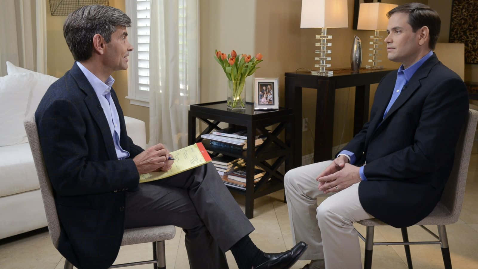 U.s. Senator Marco Rubio In An Exclusive Interview Background