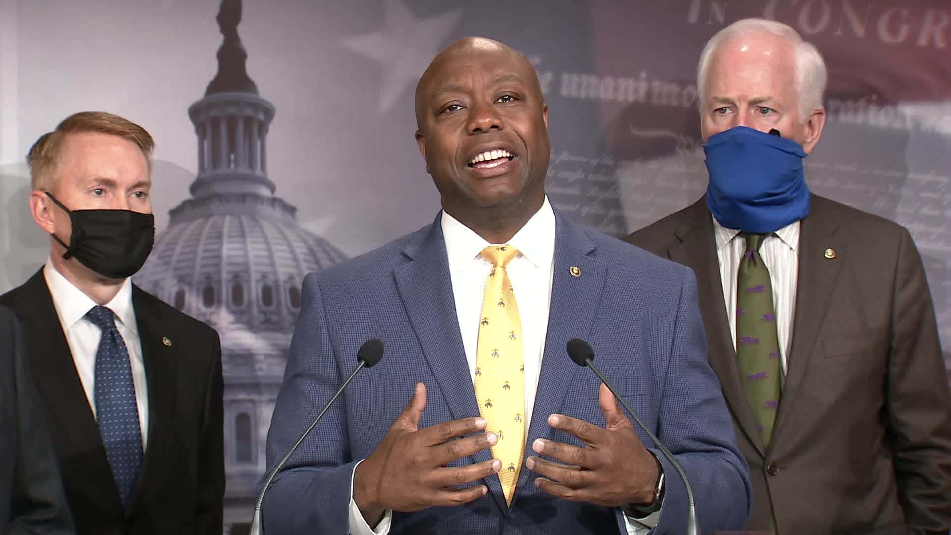 U.s. Senator Tim Scott Discussing Police Reform Bill Background