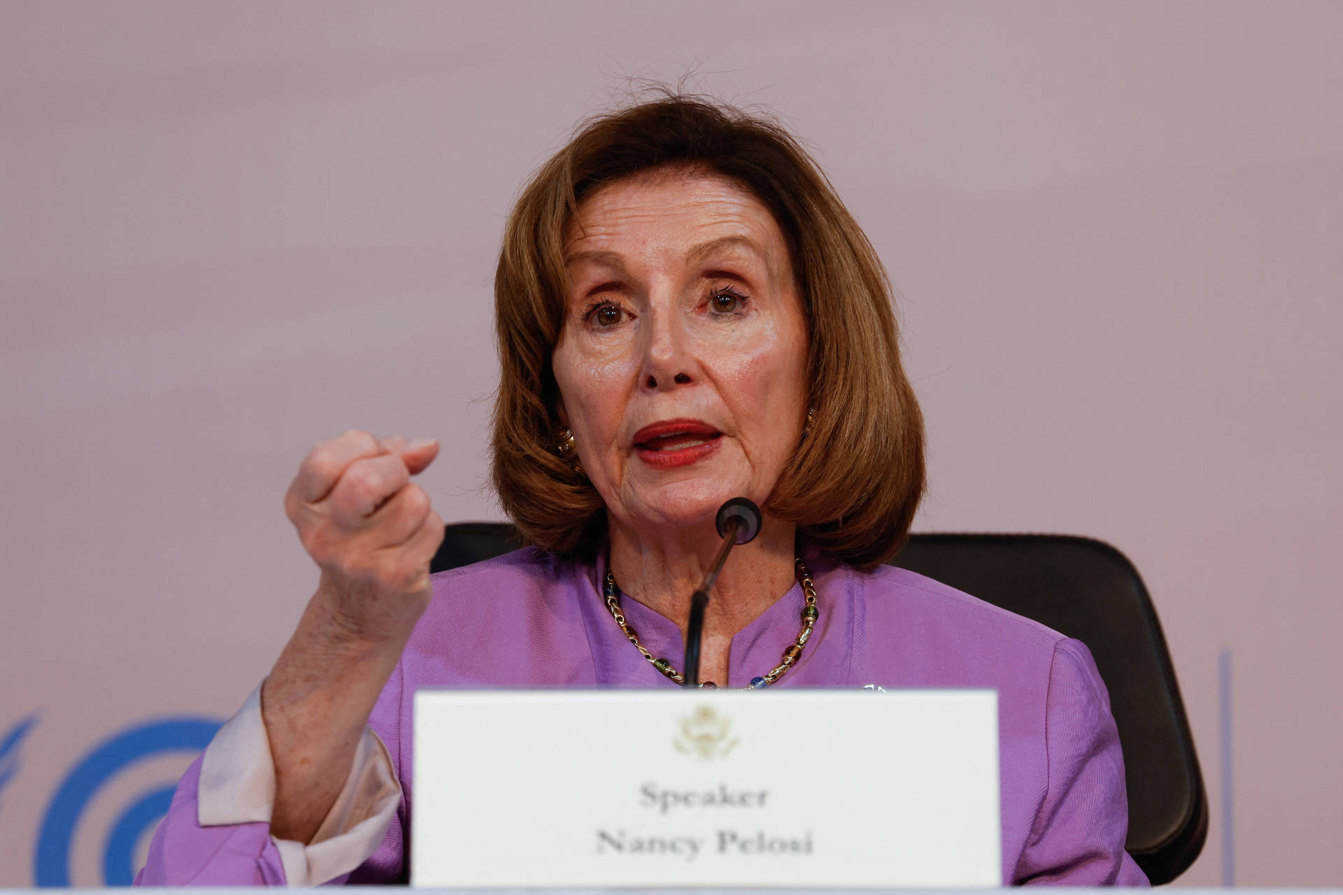 U.s. Speaker Of The House Nancy Pelosi Delivering A Speech