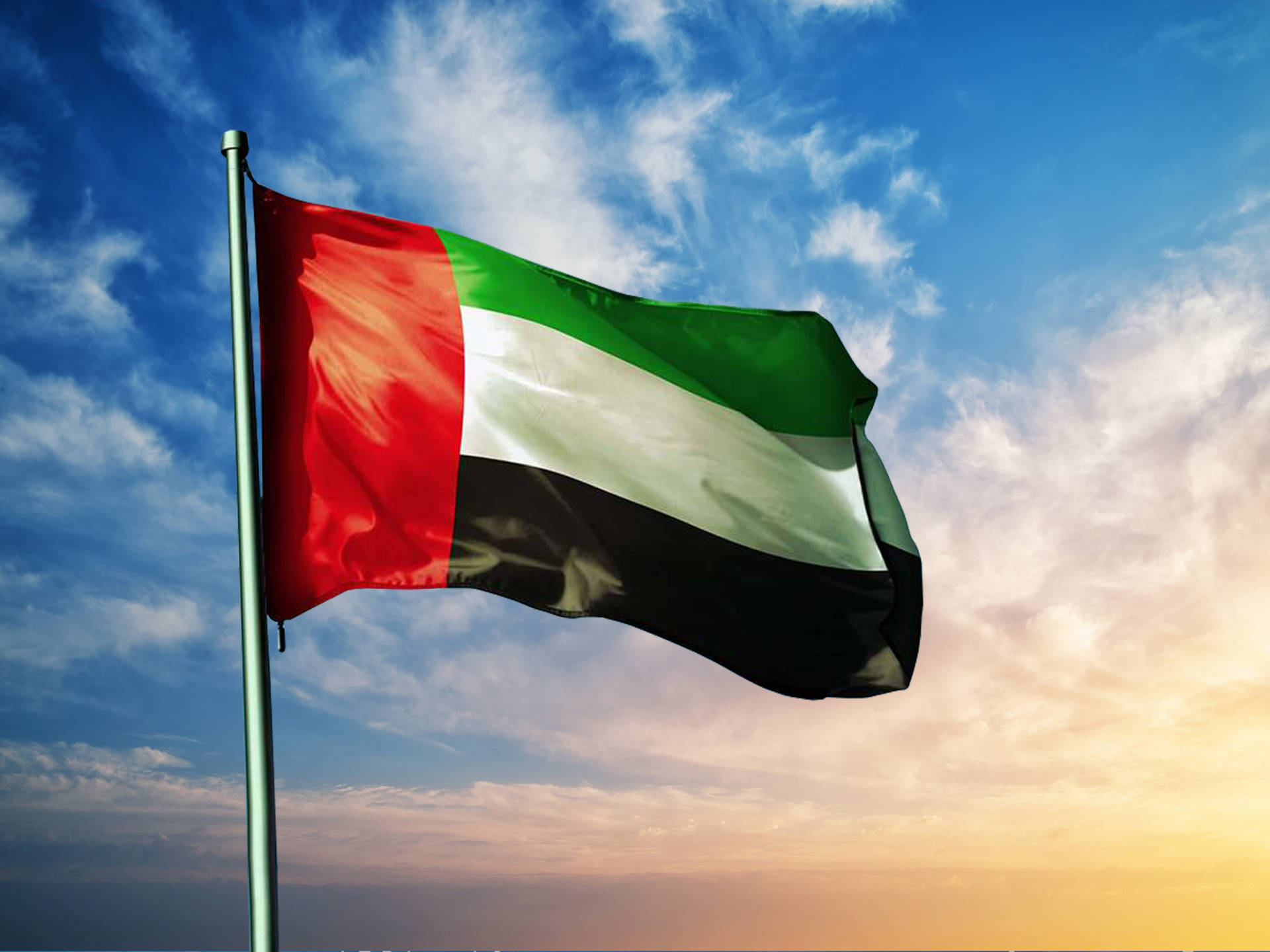 Uae Flag Background