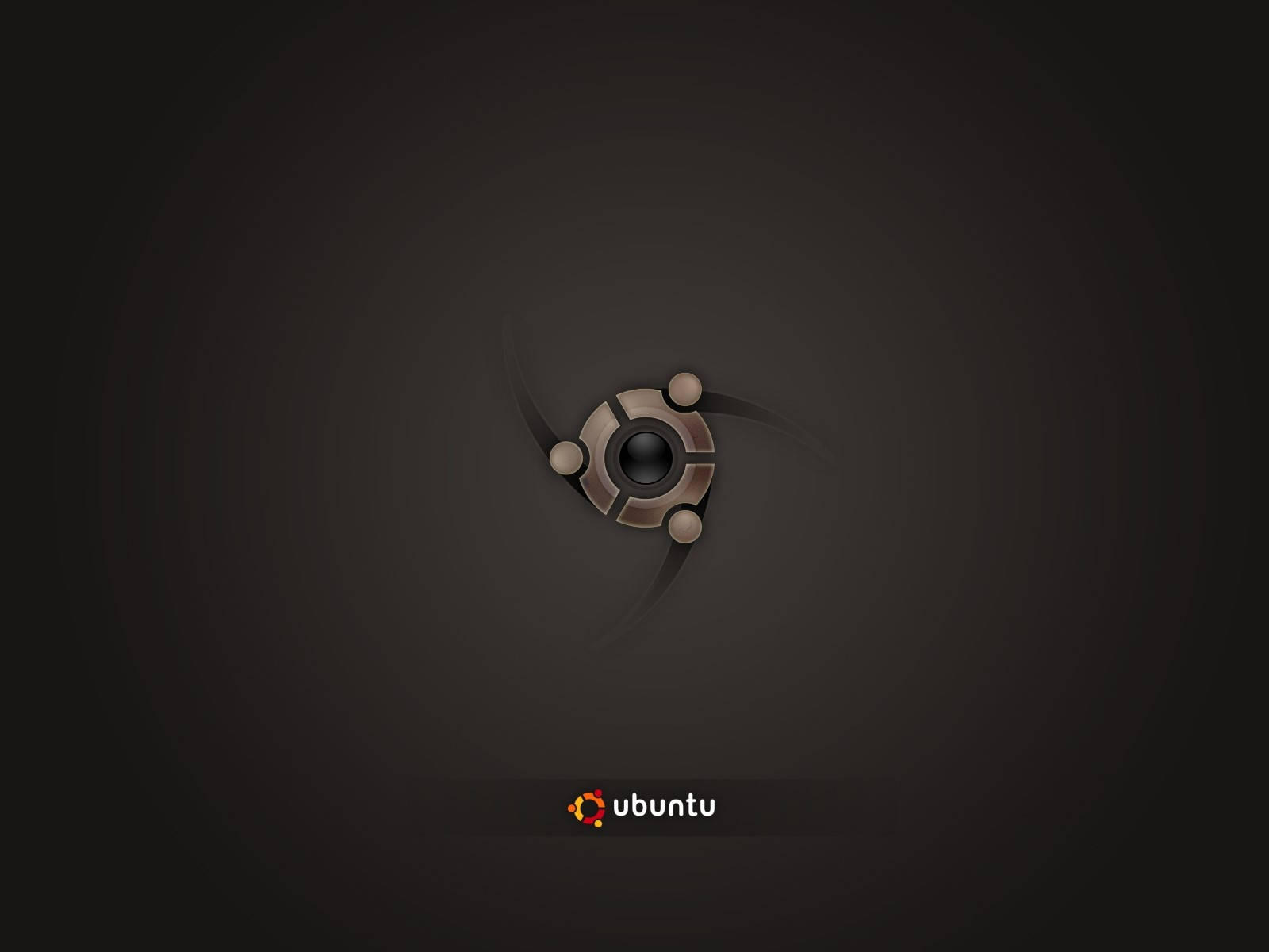 Ubuntu Linux Os Metallic Brown