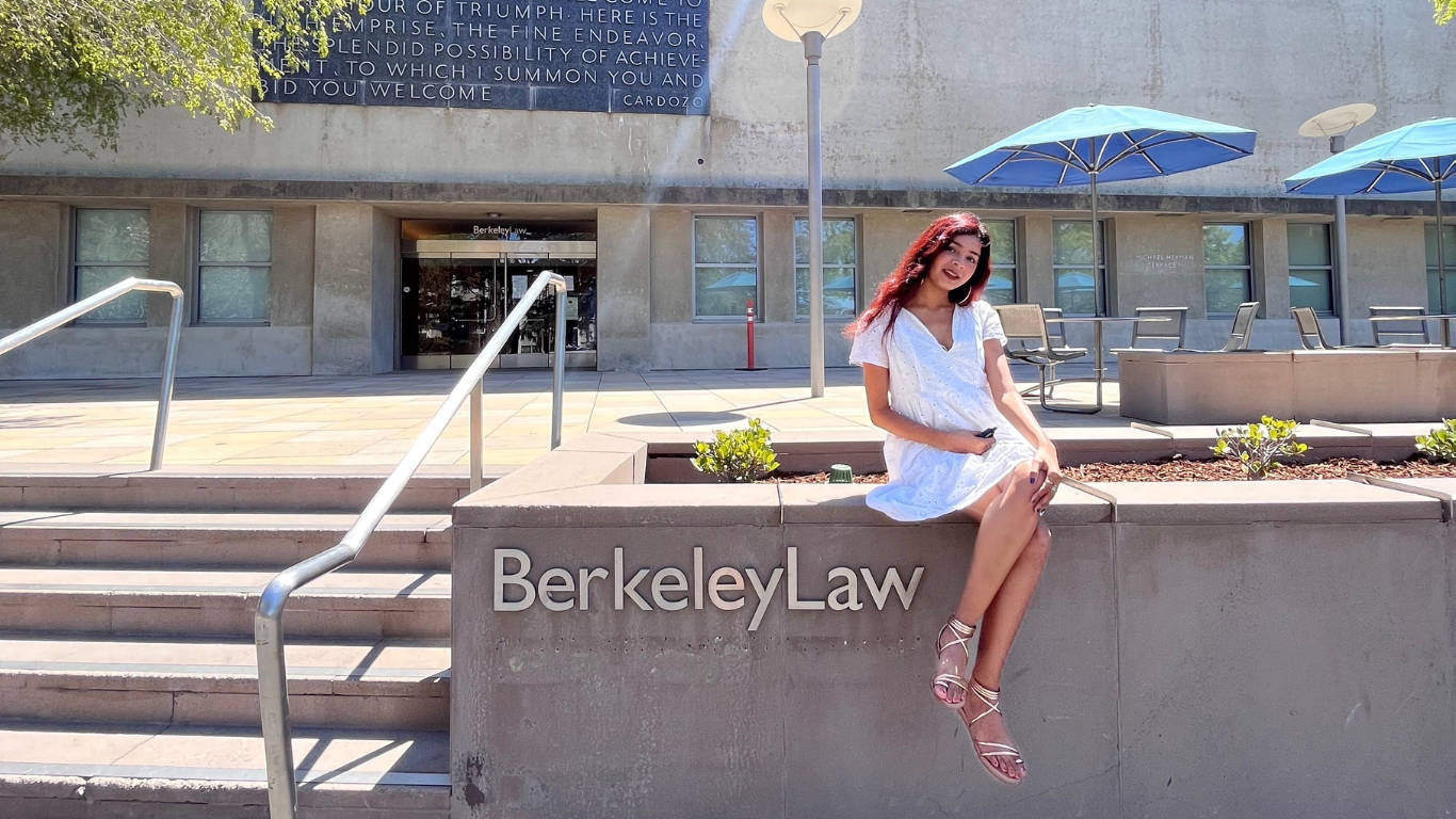 Ucb Law Building And Student Background