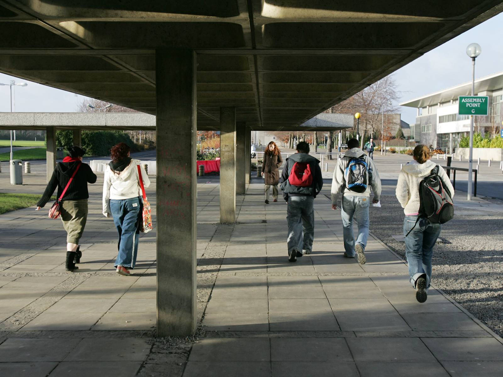 Ucd Covered Hallway Background