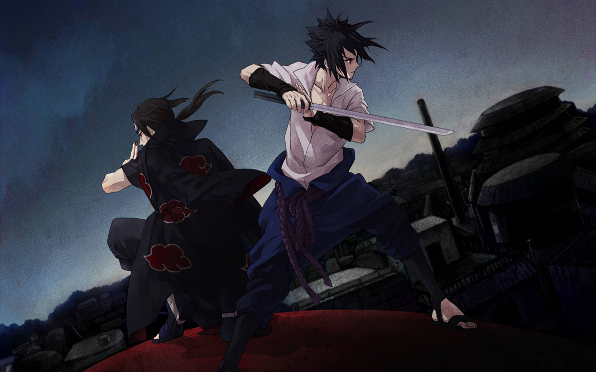 Uchiha Brothers As Allies Background