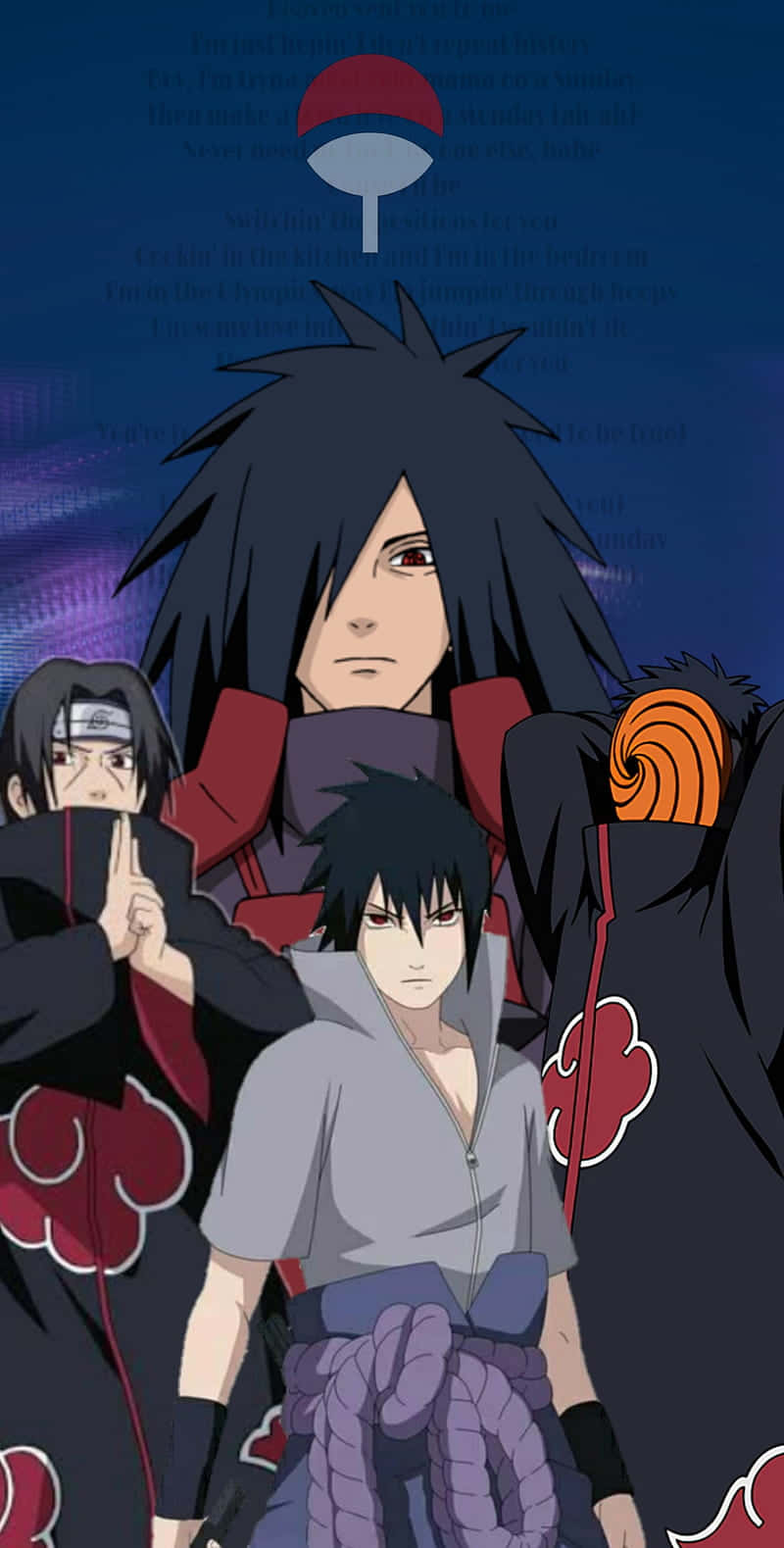 Uchiha Clan Symbol - Eternal Sharingan Powers Background