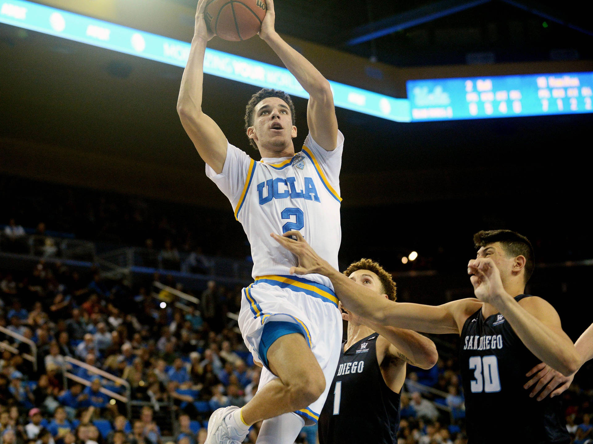 Ucla Lonzo Ball Dunk Background