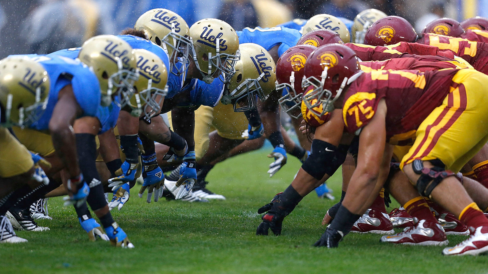 Ucla Versus Usc Football Background