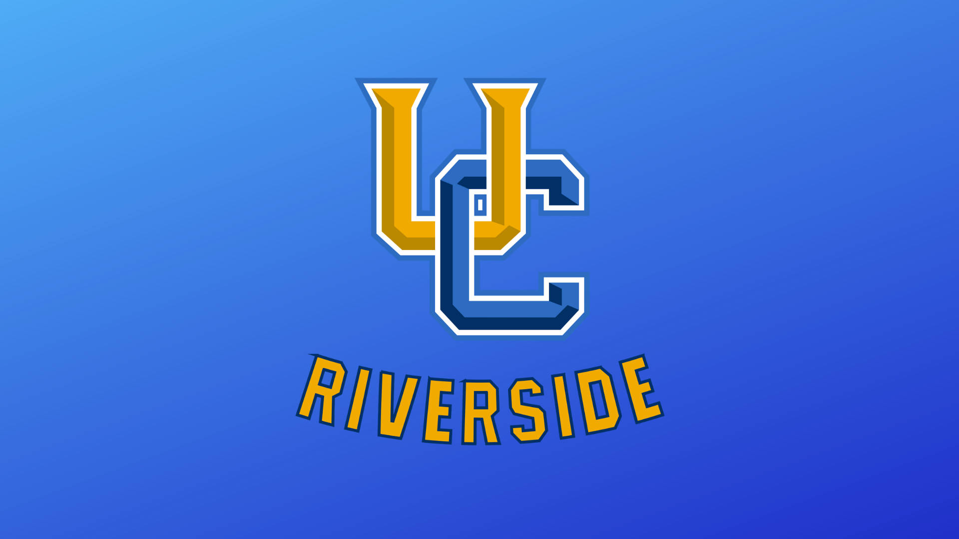 Ucr Logo In Blue Background Background