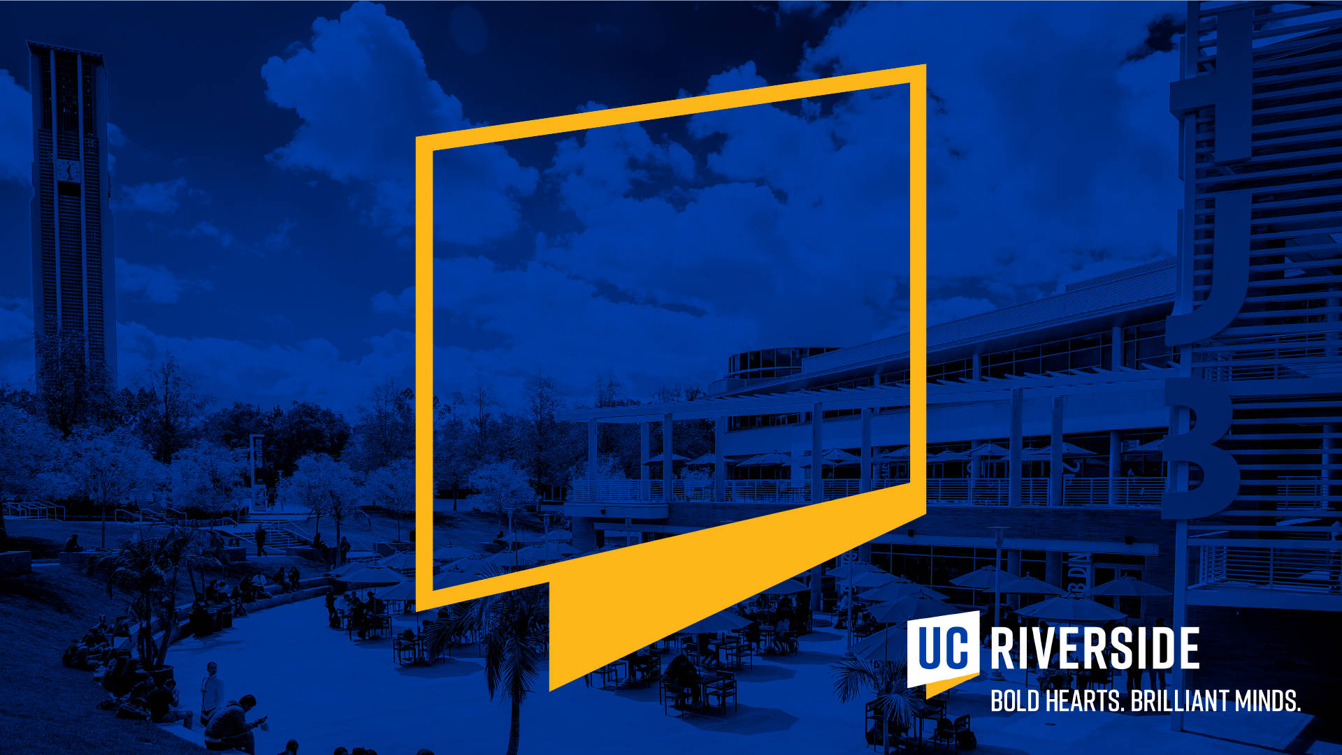 Ucr Yellow Frame Graphic Background