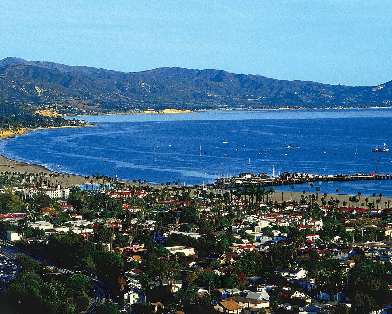 Ucsb Beach View Background