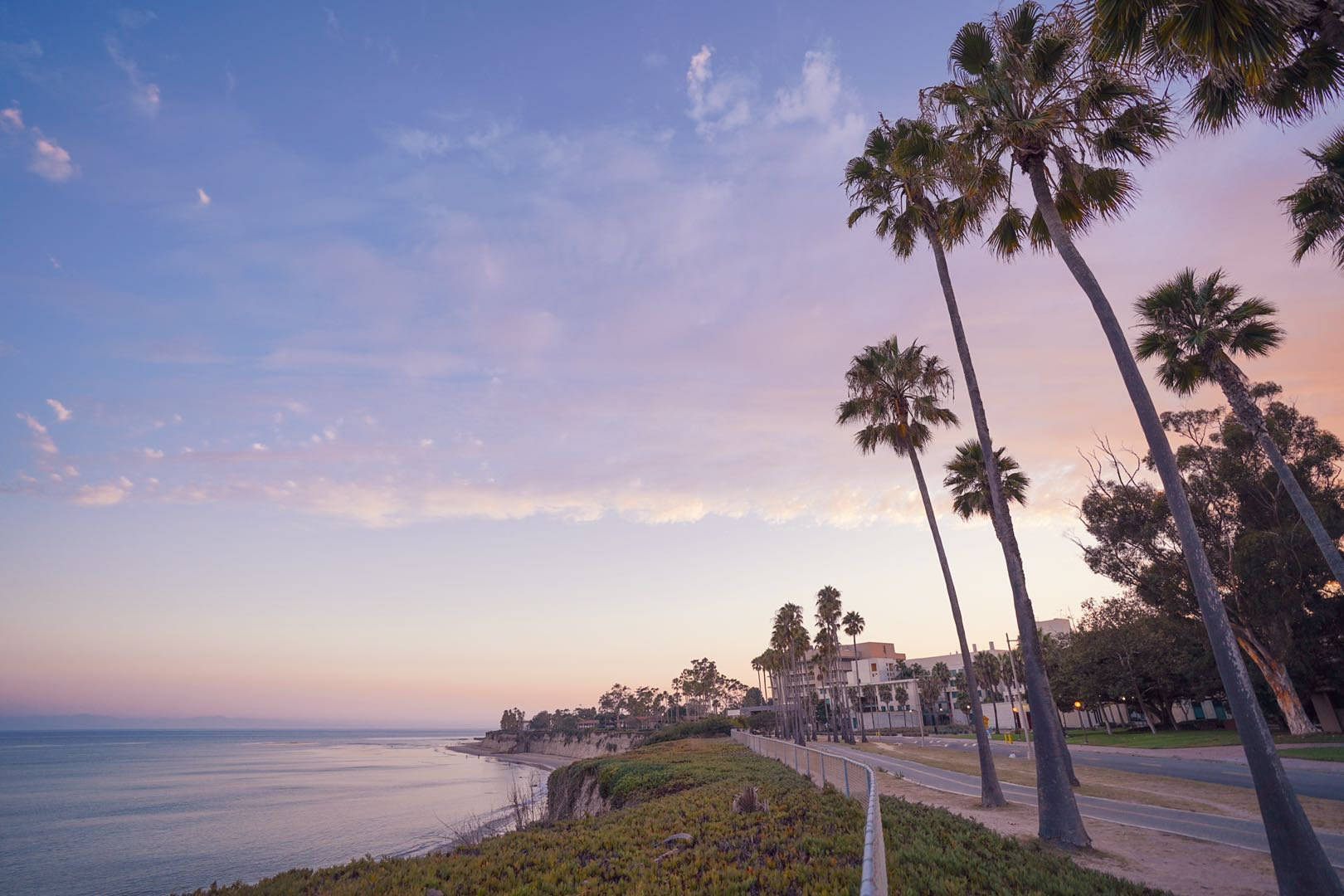 Ucsb Campus Near Beach Background