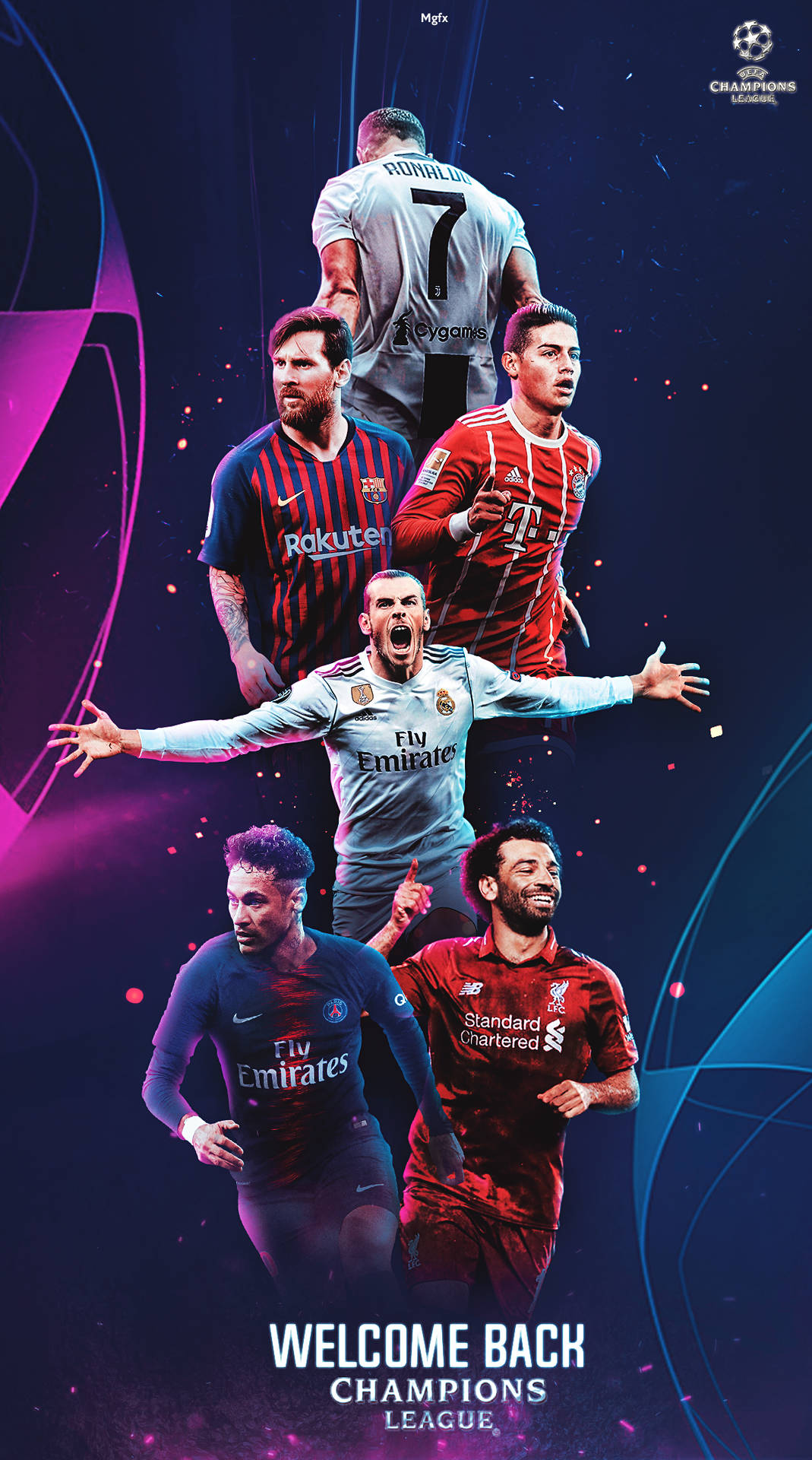 Uefa Champions League Comeback Poster Background