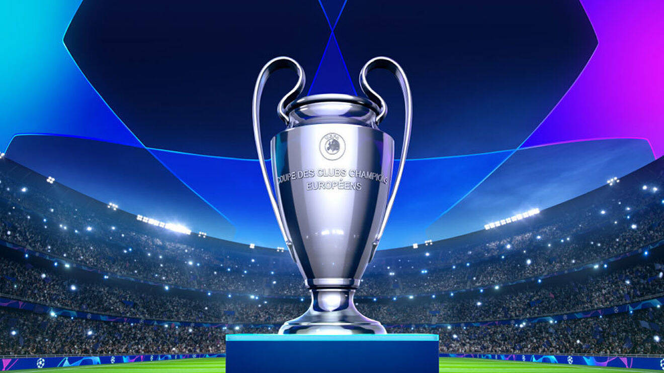 Uefa Champions League Silver Trophy Background