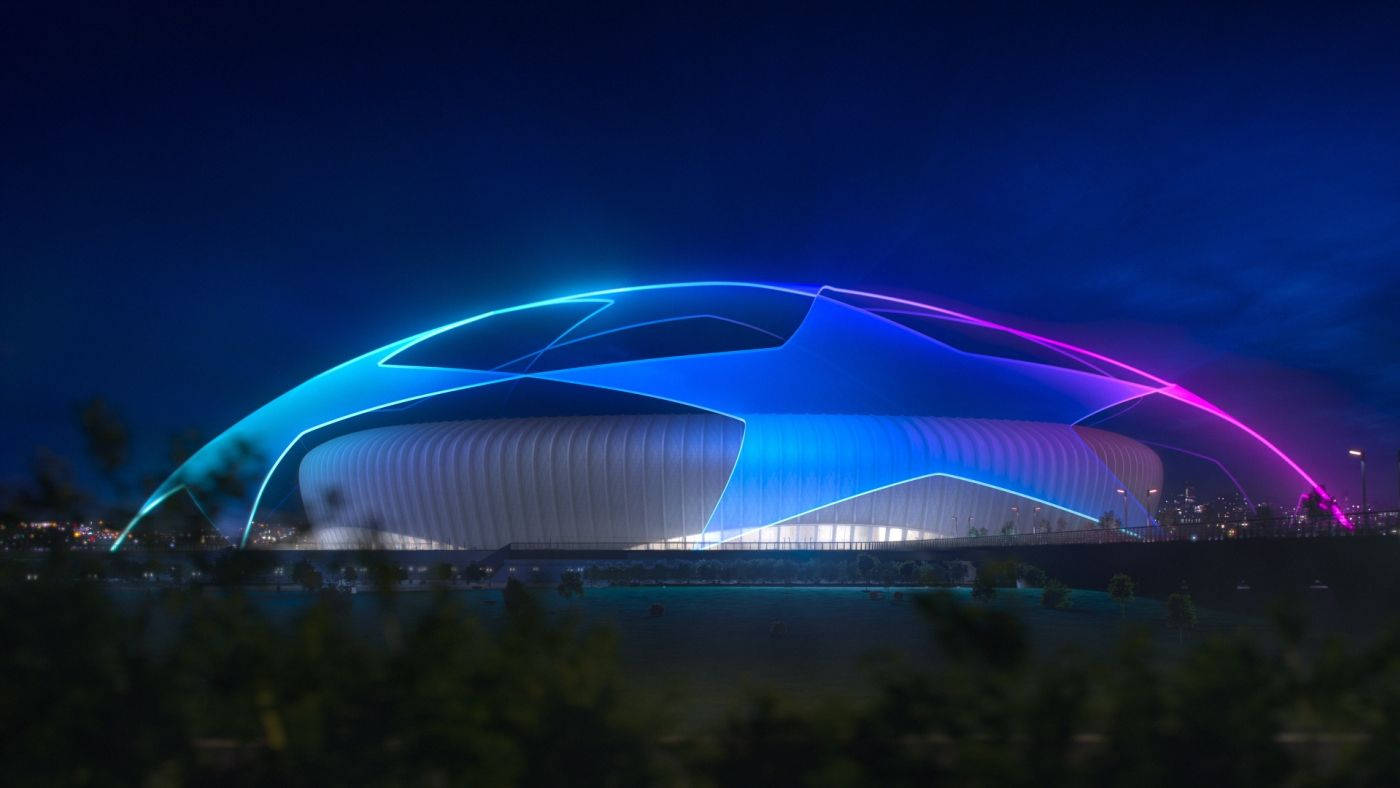 Uefa Champions League Star Arena Design Background