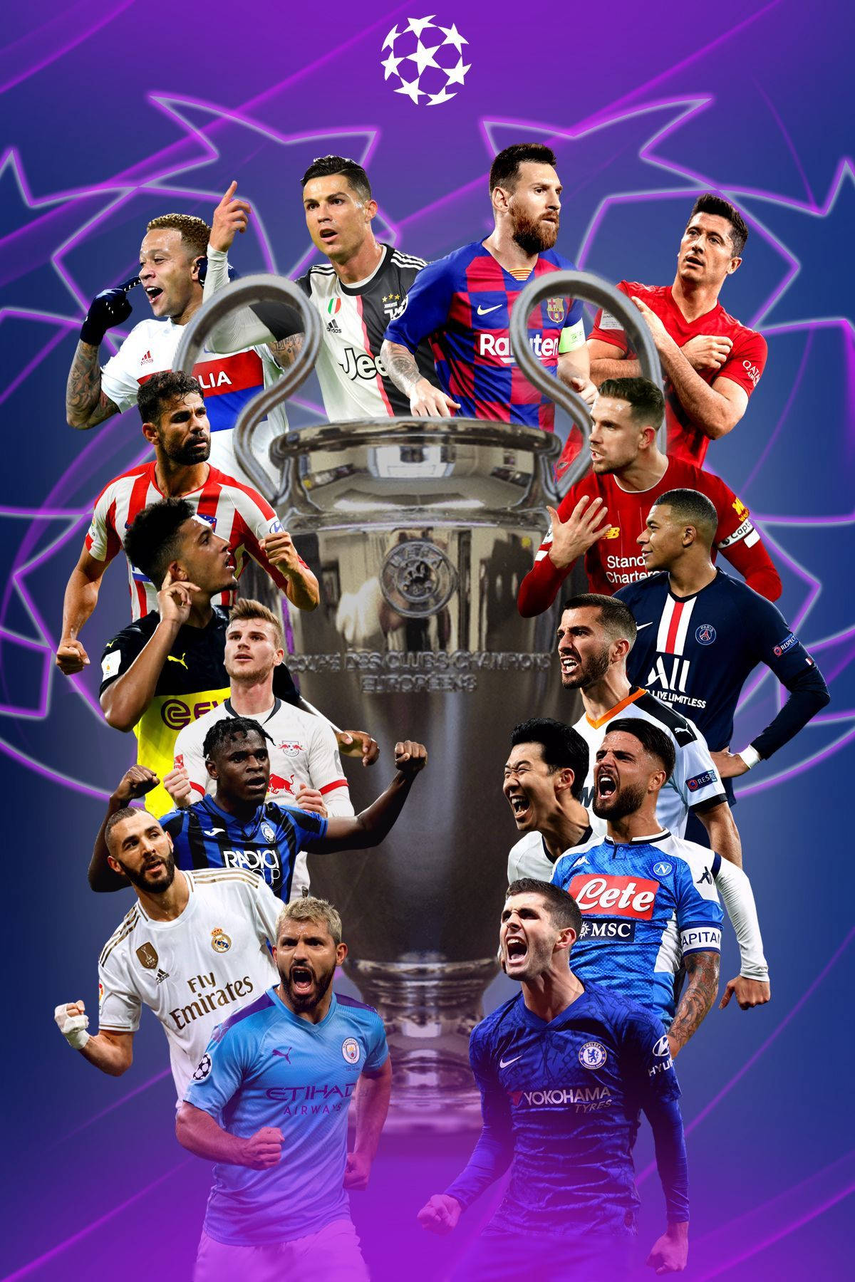 Uefa Champions League - Star Player League Background