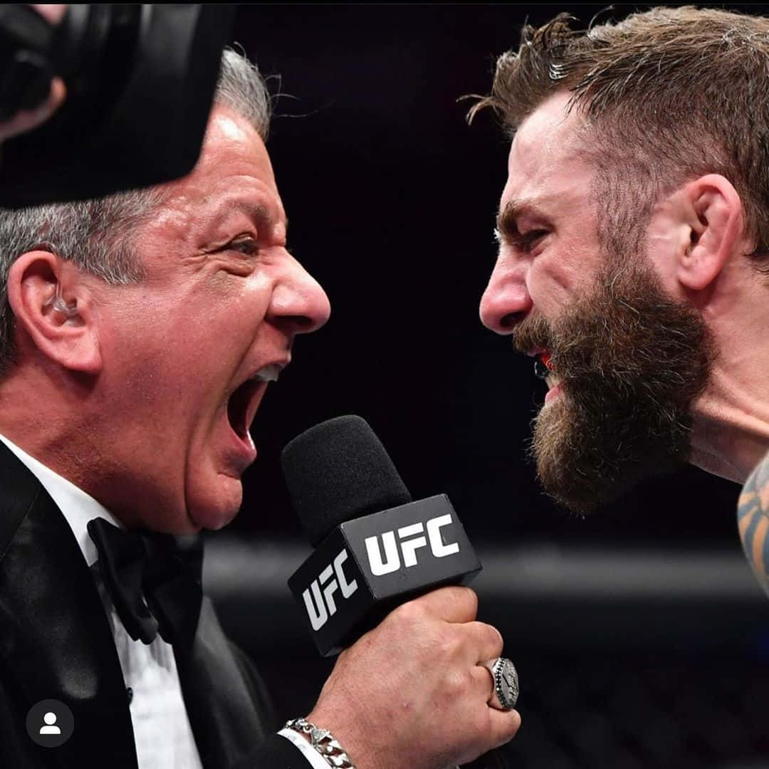 Ufc Announcer And Michael Chiesa Background