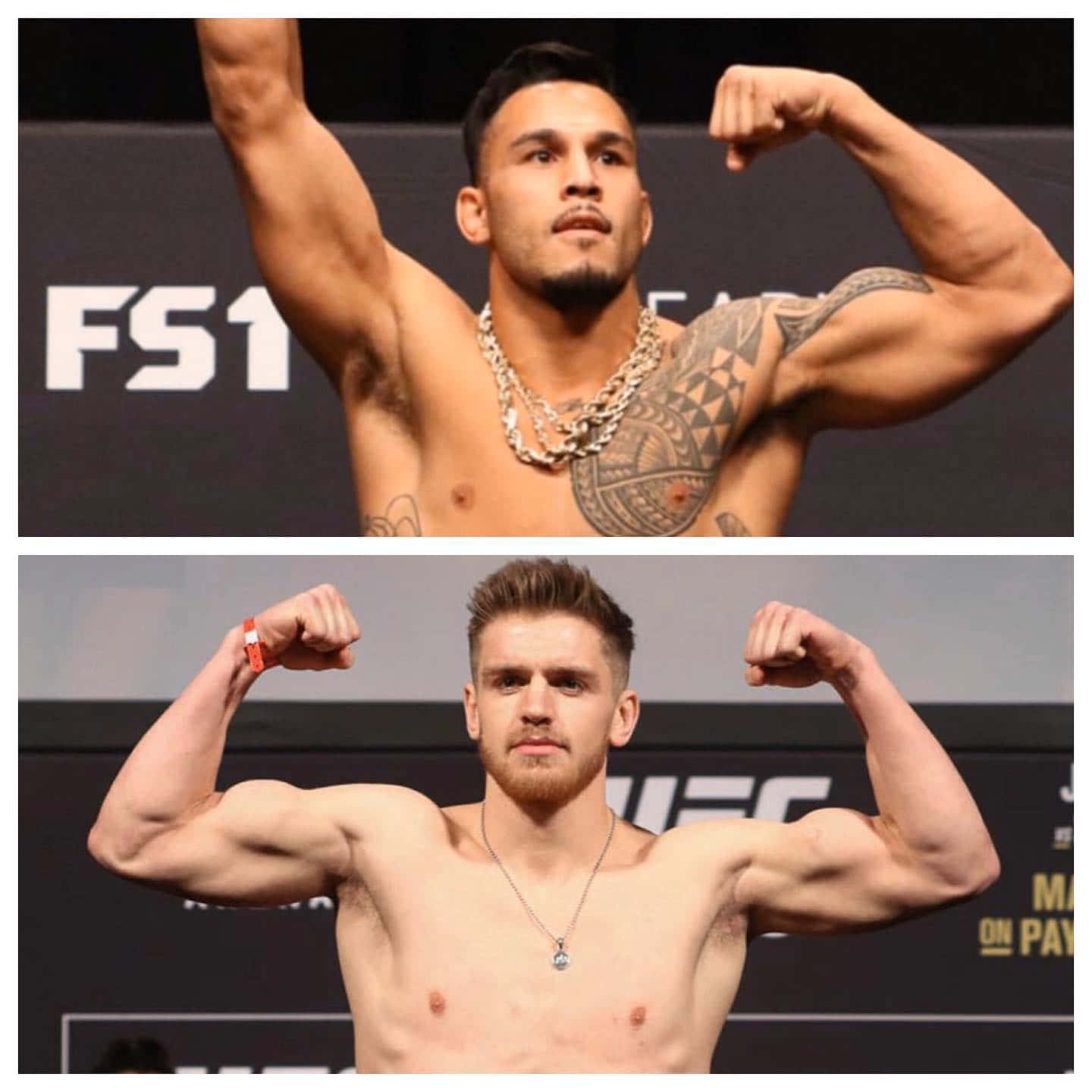 Ufc Fighter Brad Tavares Showing His Strength