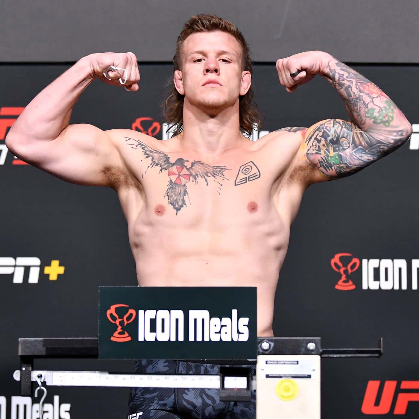 Ufc Fighter Jimmy Crute Flexing