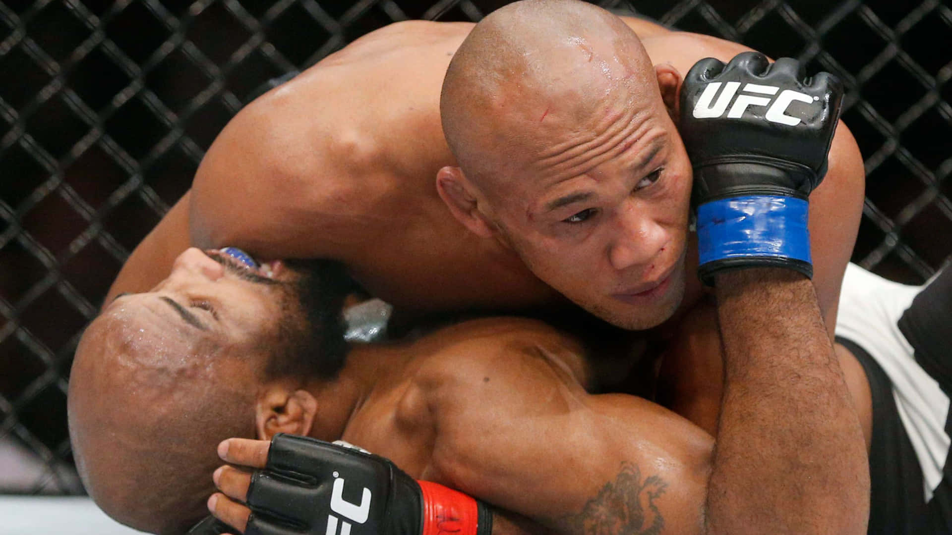 Ufc Fighter Ronaldo Souza Submission Lock Background