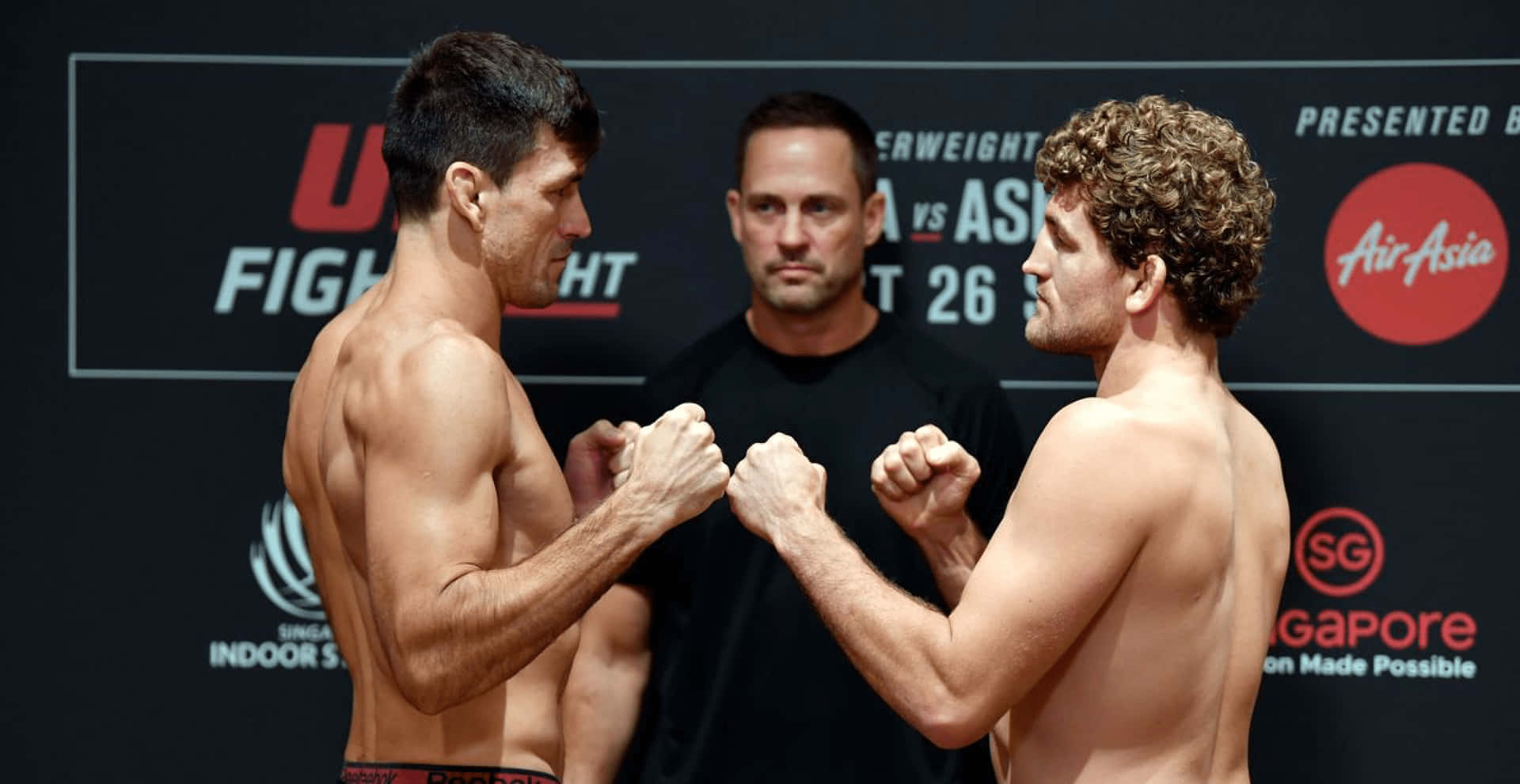 Ufc Fighters Demian Maia And Ben Askren Face Off Background