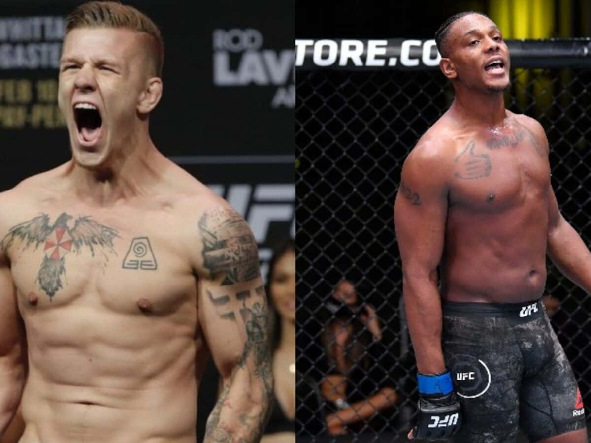 Ufc Fighters Jimmy Crute And Jamahal Hill Background