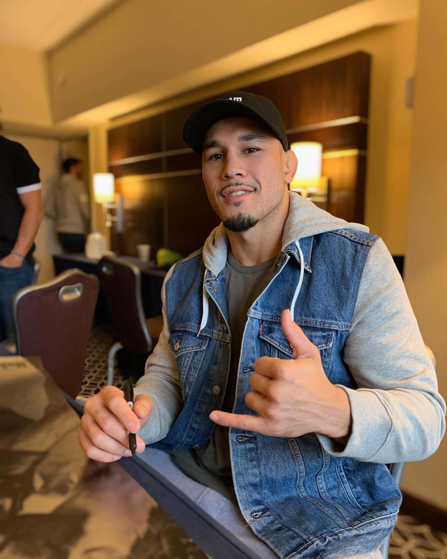 Ufc's Brad Tavares In Denim Jacket
