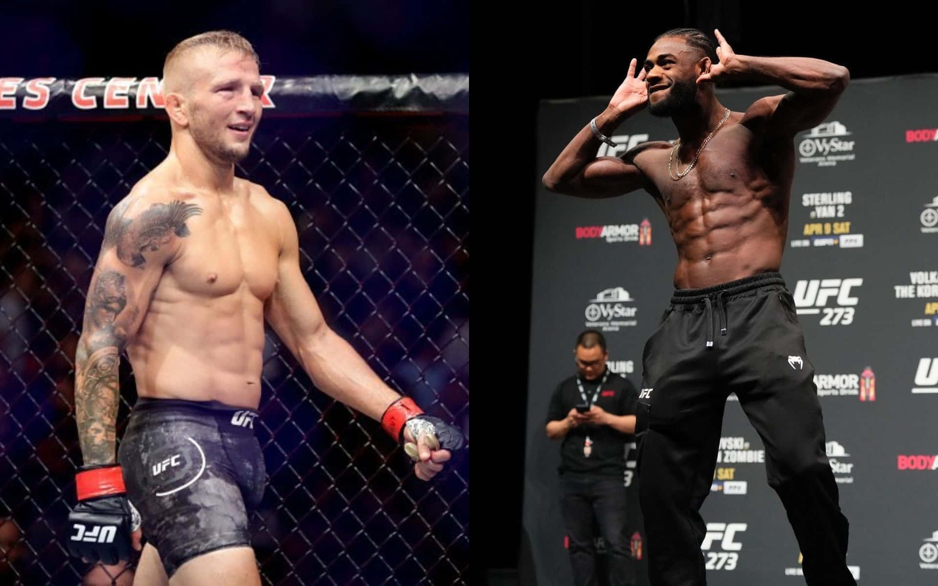 Ufc Stars Tj Dillashaw And Aljamain Sterling Caught In A Tense Face-off