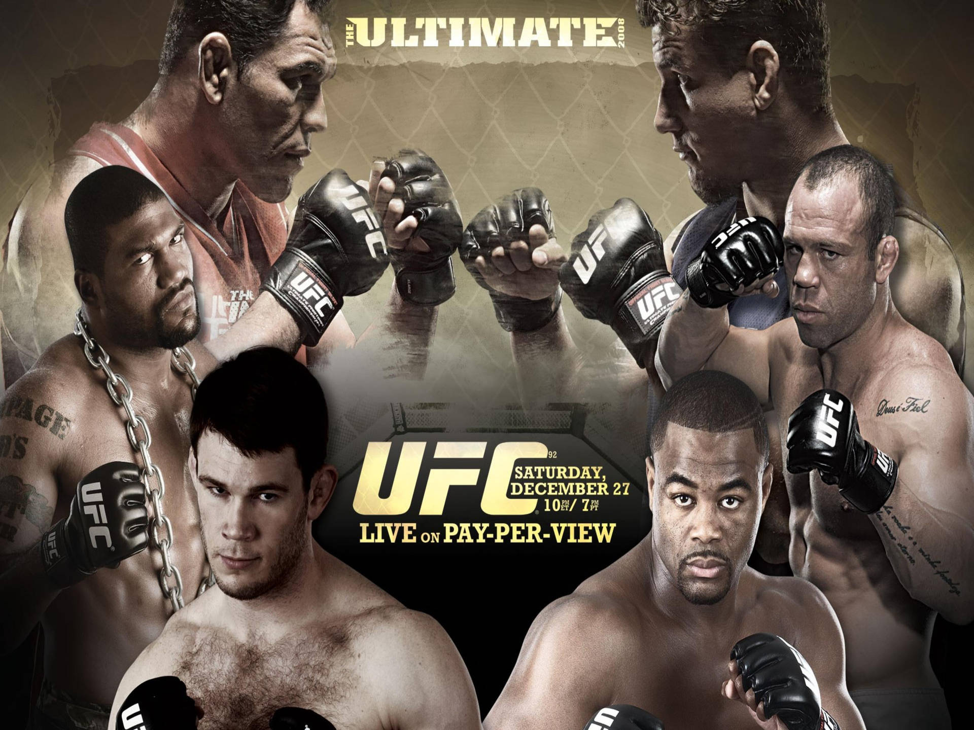 Ufc Ultimate Championship Cover 4k Background