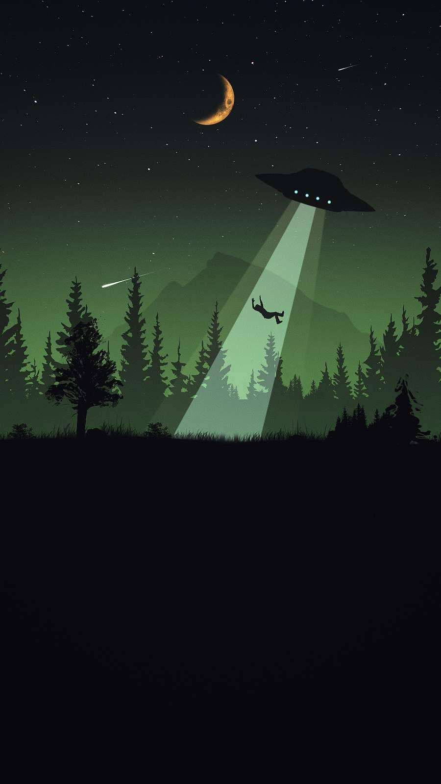 Ufo Abducting Hiker