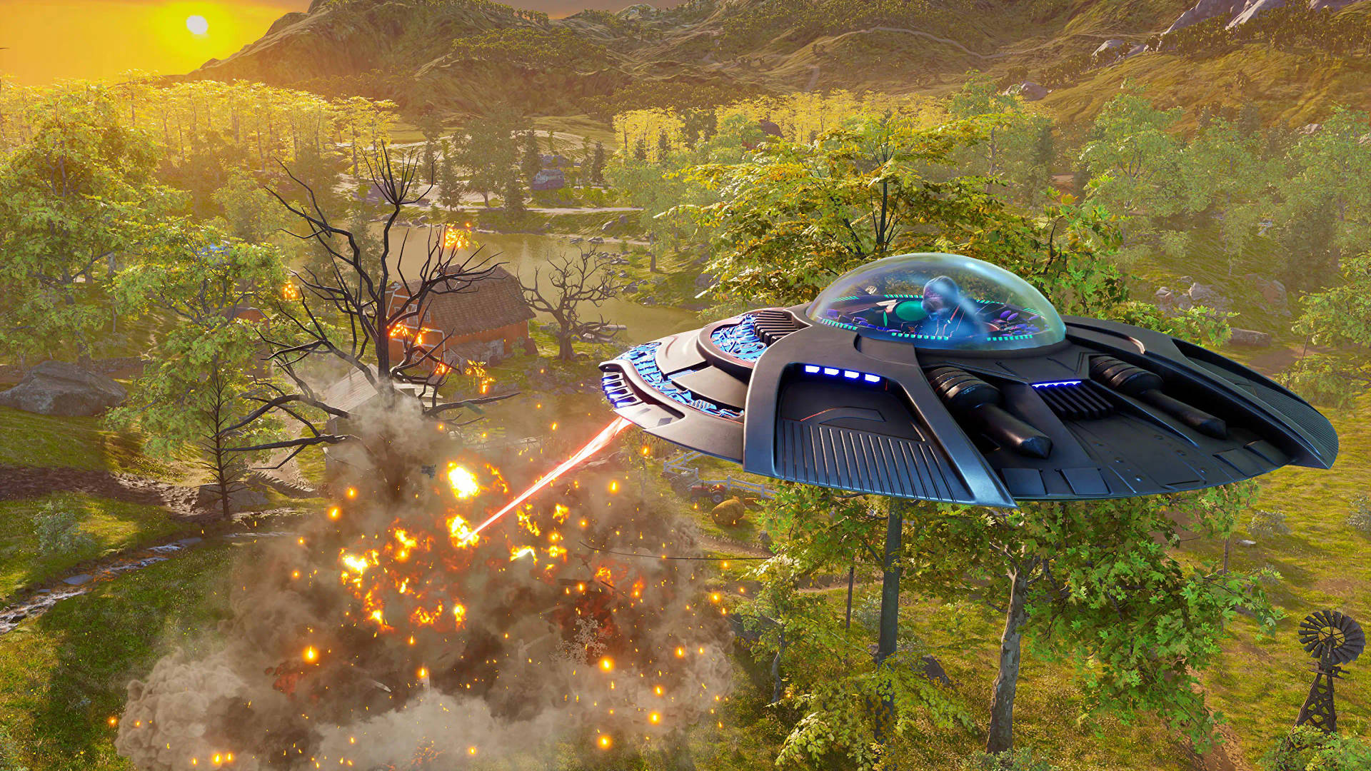 Ufo From Destroy All Humans Background