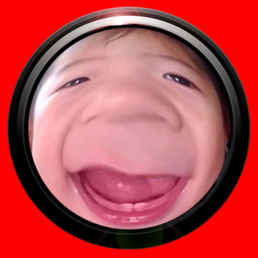 Ugly Baby Funny Fisheye Background