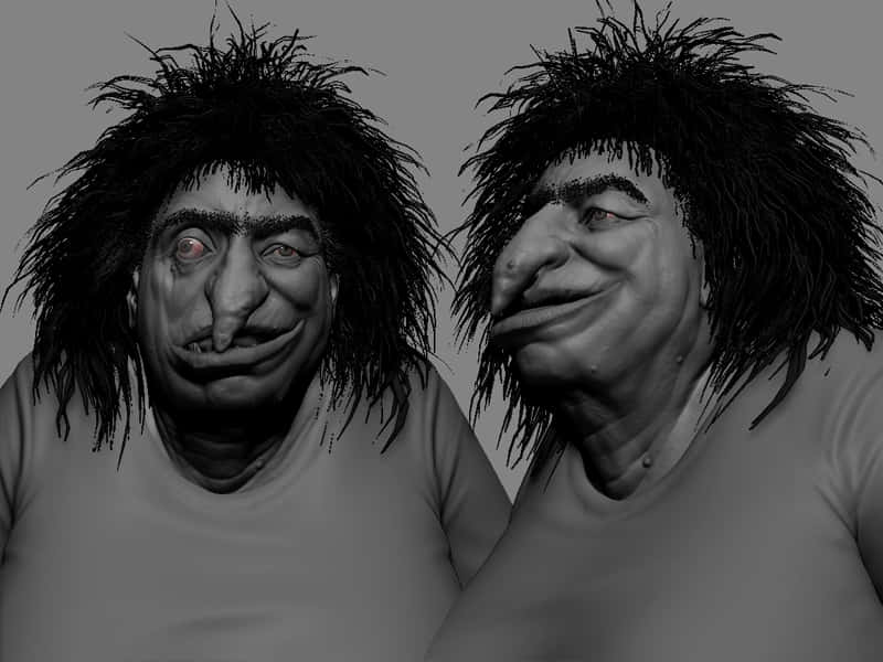 Ugly Funny Caricature 3d