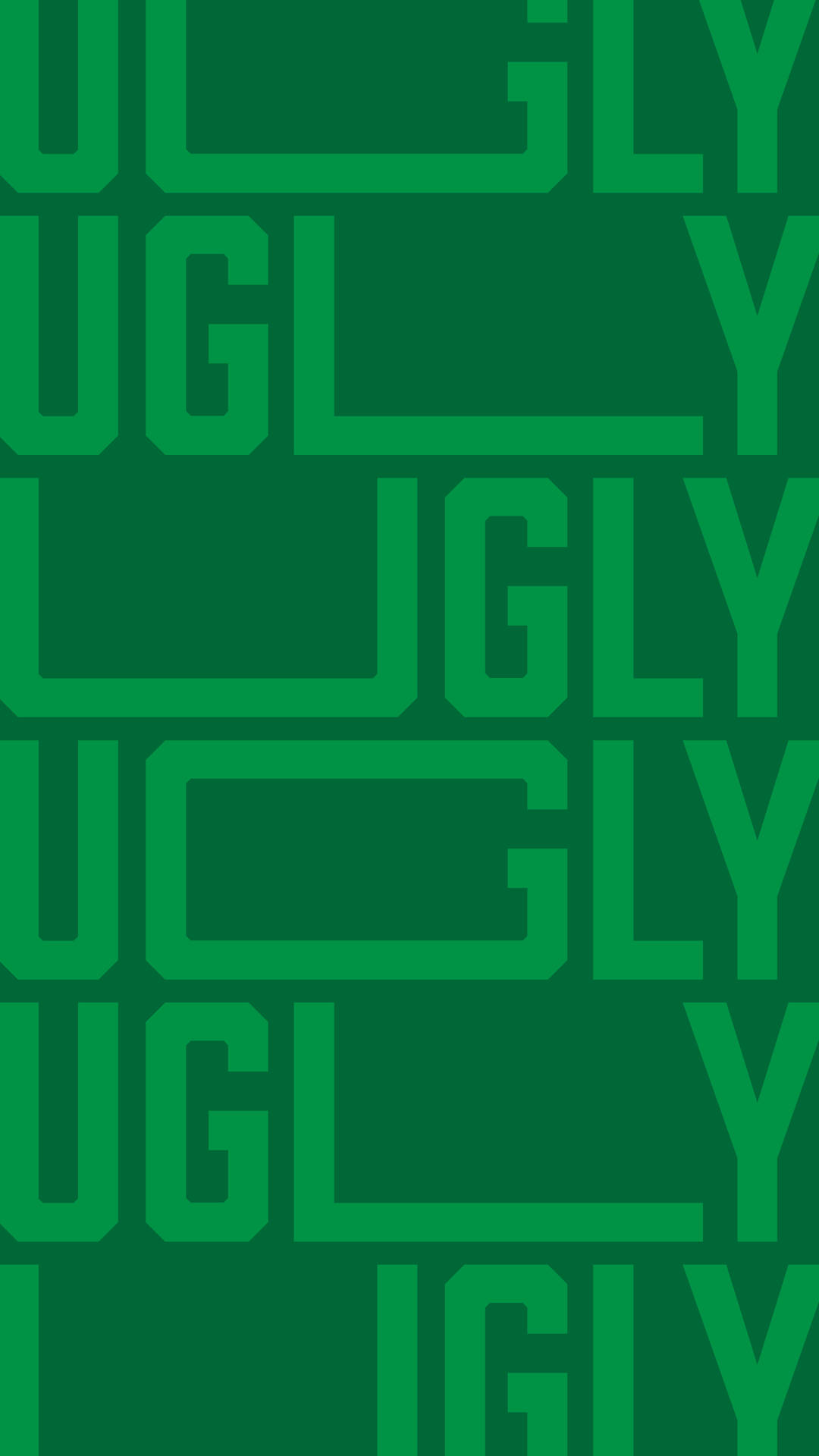 Ugly Green Typography Background