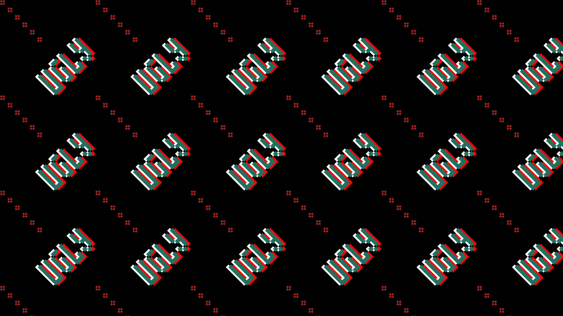Ugly Pixel Lettering Background