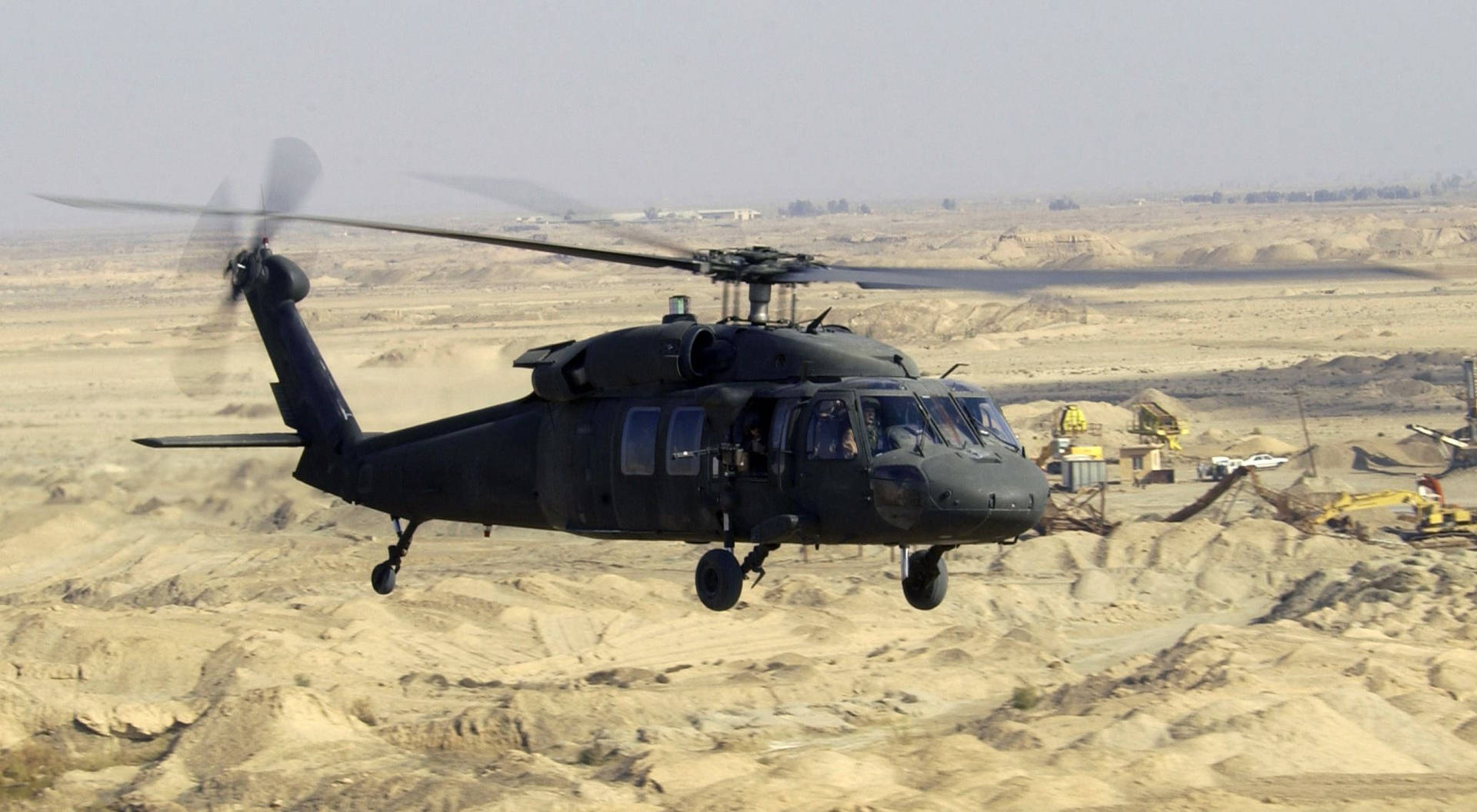 Uh-60l Black Hawk Helicopter Model Background